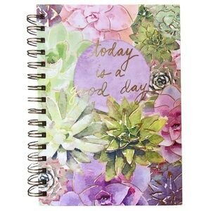 Punch Studio Good Day Succulents Spiral Hardbound Notebook (61622)